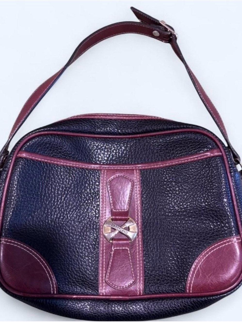 Black and Brown Leather Shoulder Bag